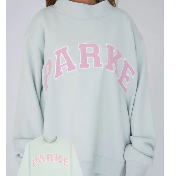 Parke Women's Birthday Collection Mock Neck  with Pink Lettering - Picture 1 of 2
